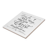 Alle dingen door Christus - Filippijnen 4:13 Tegeltje (Zijkant)