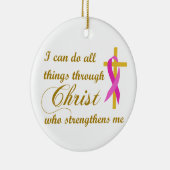 Alle dingen door Christus Keramisch Ornament (Rechts)