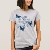 Alle dingen door het ontwerp van de blauwe vlinder t-shirt (Voorkant)