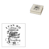 Alle dingen door robuuste quote rubberen stempel (Gestempeld)