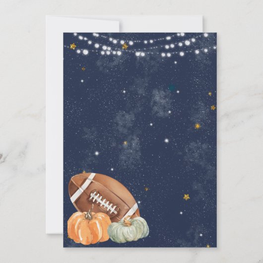 Alle dingen Herfst Oogstfeest Pompoen Party Kaart (Achterkant)