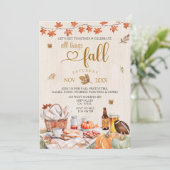 Alle dingen Herfst Oogstfeest Pumpkin Kaart (Staand voorkant)