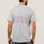 Alle dingen Idina grijs roze schrijven T-shirt (Achterkant)