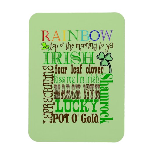Alle dingen Iers Magneet (Verticaal)