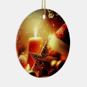 Alle dingen Kerstmis kaars decor Keramisch Ornament (Rechts)