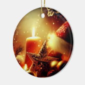 Alle dingen Kerstmis kaars decor Keramisch Ornament (Links)