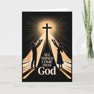 Alle Dingen Komen Van God Christelijke Aanbidding  Kaart