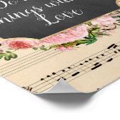 Alle dingen met  liefdescollage poster (Hoek)