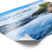 Alle dingen mogelijk met God inspirerende fotograf Foto Afdruk (Hoek)