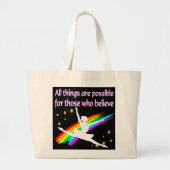 ALLE DINGEN MOTIVEREN IS MOGELIJK DANSERSONTWERP GROTE TOTE BAG (Voorkant)