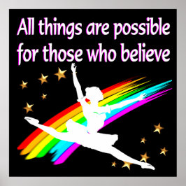 ALLE DINGEN MOTIVEREN IS MOGELIJK DANSERSONTWERP POSTER