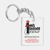 Alle dingen om te doen in Illinois Sleutelhanger (Voorkant Links)