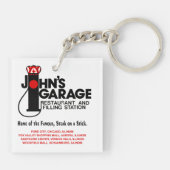 Alle dingen om te doen in Illinois Sleutelhanger (Achterkant)