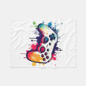 Alle dingen regelen Video Game Controller Gamer Fleece Deken (Voorkant (Horizontaal))