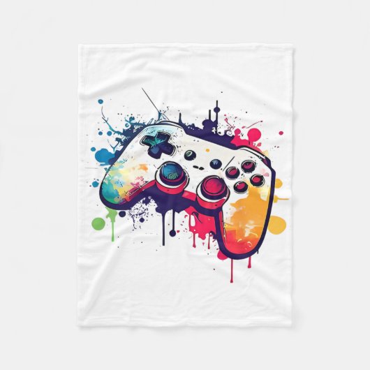 Alle dingen regelen Video Game Controller Gamer Fleece Deken (Voorkant)