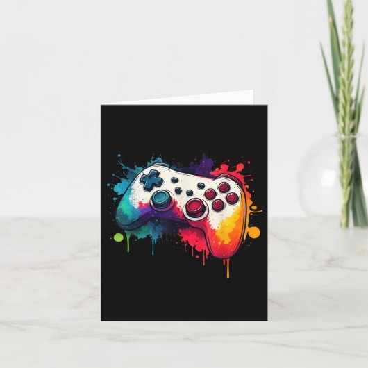 Alle dingen regelen Video Game Controller Gamer Kaart (Voorkant)