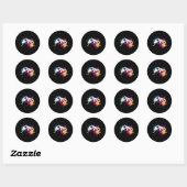 Alle dingen regelen Video Game Controller Gamer Ronde Sticker (Vel)