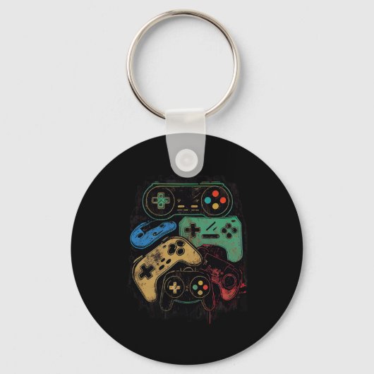 Alle dingen regelen Video Game Controller Gamer Sleutelhanger (Voorkant)