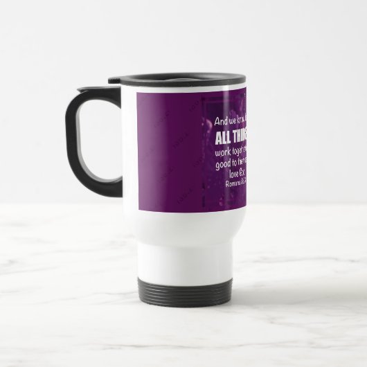 ALLE DINGEN Roman 8:28 | MONOGRAM Christelijk Reisbeker (Links)