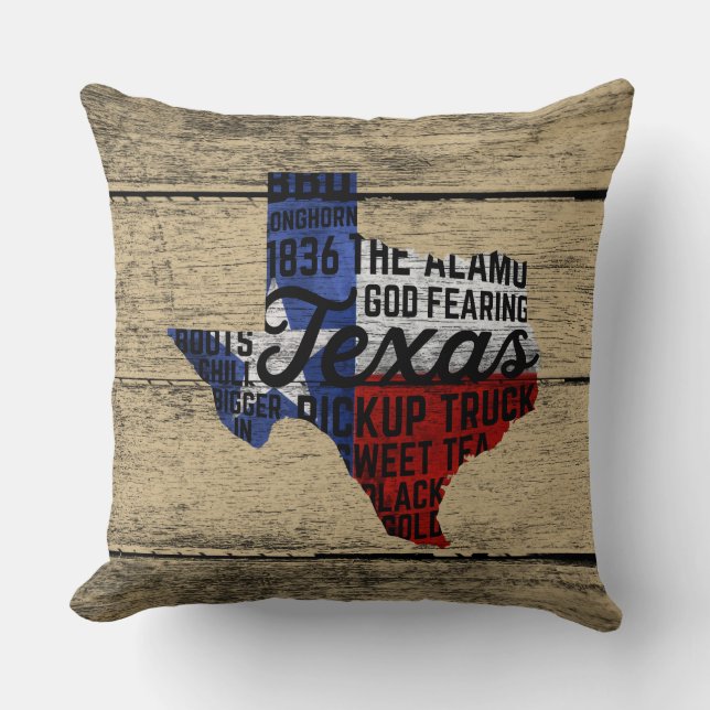 Alle dingen Texas Pillow Kussen (Voorkant)