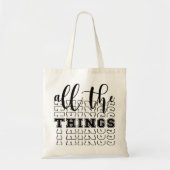 Alle dingen tote bag (Voorkant)