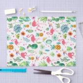 Alle dingen Tropisch en Roze flamingos Patroon Tissuepapier (Craft)