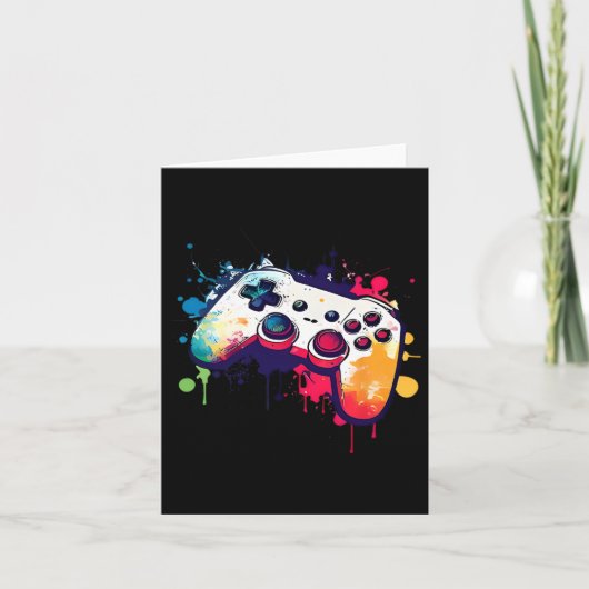 Alle dingen Video Game Controller Gamer Boys Me Kaart (Voorkant)