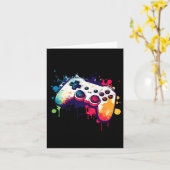 Alle dingen Video Game Controller Gamer Boys Me Kaart (Gele Bloem)