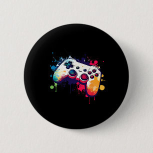 Alle dingen Video Game Controller Gamer Boys Me Ronde Button 5,7 Cm