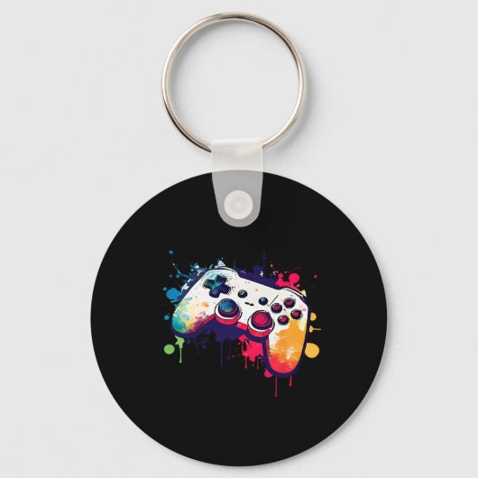 Alle dingen Video Game Controller Gamer Boys Me Sleutelhanger (Voorkant)