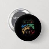 Alle dingen Video Game Controller Gamer Graphic Ronde Button 5,7 Cm (Voorkant /achterkant)