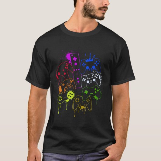 Alle Dingen videospelcontroller besturen T-shirt (Voorkant)