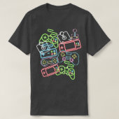 Alle Dingen videospelcontroller besturen T-shirt (Design voorkant)