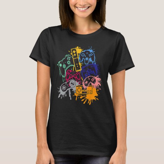 Alle Dingen videospelcontroller besturen T-shirt (Voorkant)