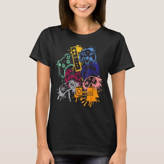 Alle Dingen videospelcontroller besturen T-shirt (Voorkant)