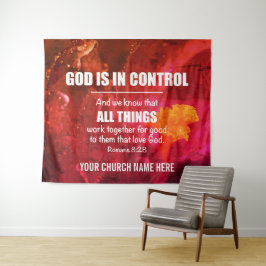 ALLE DINGEN WERKEN SAAM Romeinen 8:28 Kerk Wandkleed