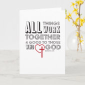 Alle dingen werken samen 4 goed Inspirerend Kaart (Gele Bloem)