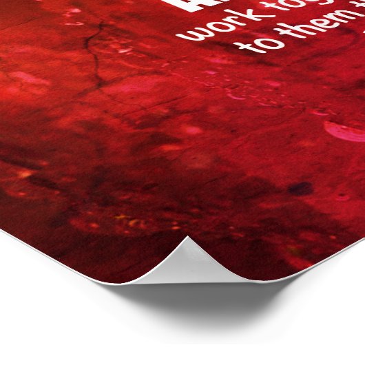 ALLE DINGEN WERKEN SAMEN MET Romeinen 8:28 Poster (Hoek)