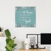 Alle dingen werken samen - Rom 8:28 Poster (Thuiskantoor)