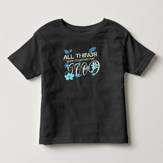 Alle dingen werken samen ten goede kinder shirts (Voorkant)
