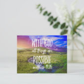 Alle dingen zijn mogelijk Bijbelversie-scripts Briefkaart (Staand voorkant)