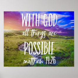 Alle dingen zijn mogelijk Bijbelversie-scripts Poster