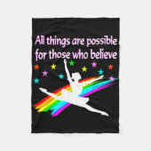 ALLE DINGEN ZIJN MOGELIJK DANSERSONTWERP FLEECE DEKEN (Voorkant)