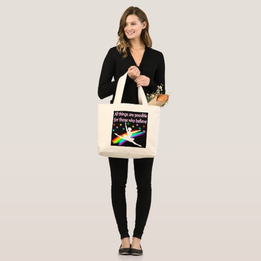 ALLE DINGEN ZIJN MOGELIJK DANSERSONTWERP GROTE TOTE BAG (Voorkant (model))
