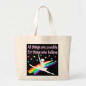 ALLE DINGEN ZIJN MOGELIJK DANSERSONTWERP GROTE TOTE BAG (Voorkant)