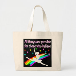 ALLE DINGEN ZIJN MOGELIJK DANSERSONTWERP GROTE TOTE BAG