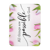 Alle dingen zijn mogelijk met God Magneet (Verticaal)