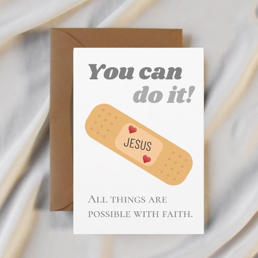 Alle dingen zijn mogelijk met het geloof Jezus Pos Bedankkaart