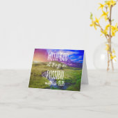 Alle dingen zijn Mogelijke Bijbelse Manuscript Kaart (Gele Bloem)