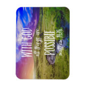 Alle dingen zijn Mogelijke Bijbelversie-scripts Magneet (Verticaal)